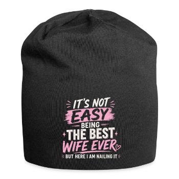 It's Not Easy Being The Best Wife Ever - Jersey Beanie - black - Front