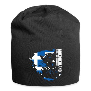 Greece Emigrate - Jersey Beanie - black - Front