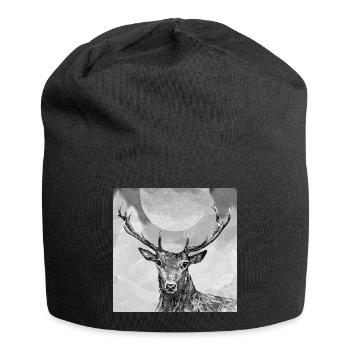 Deer - Jersey Beanie - black - Front