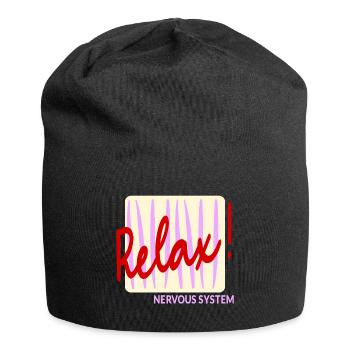 Nervous System Relax - Jersey Beanie - black - Front