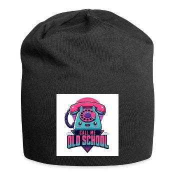 Call Me Old School - Jersey Beanie - black - Front
