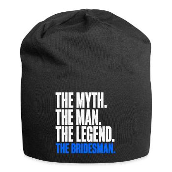 The Myth The Man The Legend The Bridesman - Jersey Beanie - black - Front