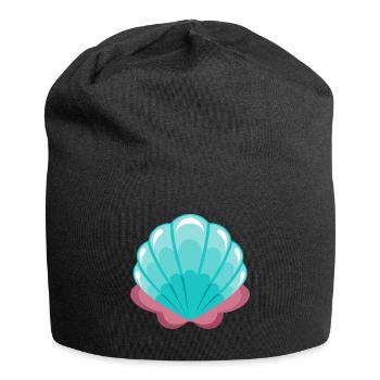 Mermaid Shell - Jersey Beanie - black - Front