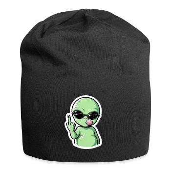 Extraterrestre avec lunettes de soleil Groove de fellation - Bonnet en jersey - noir - Devant