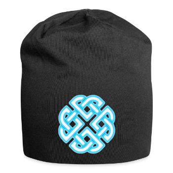 Neon Celtic Knot Infinity - Jersey Beanie - black - Front