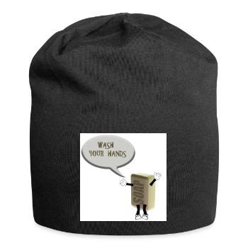 Wash your hands - Jersey Beanie - black - Front