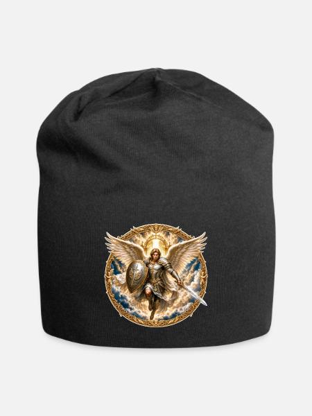 Erzengel - Jersey-Beanie - Schwarz