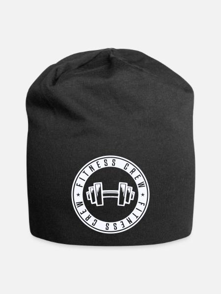 Kraftkreis Fitness Logo - Jersey-Beanie - Schwarz