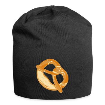 Brezel - Jersey-Beanie - Schwarz - Vorne