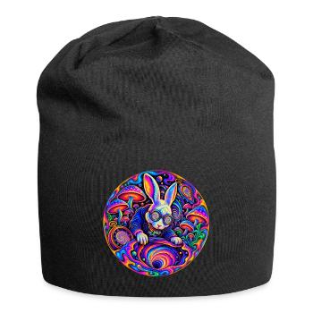 Hase - Jersey-Beanie - Schwarz - Vorne