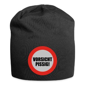 Vorsicht pissig | bösartig | übel | schelcht - Bonnet en jersey - noir - Devant
