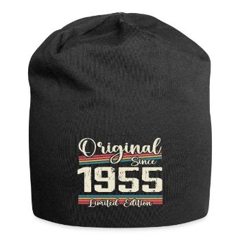 1955 Vintage Retro Geburtstagsgeschenk 1955 - Jersey-Beanie - Schwarz - Vorne