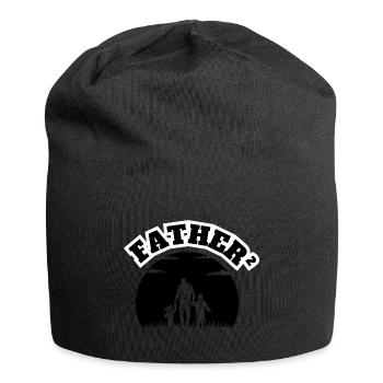 Father² 2 Enfants Garçon Et Fille Noir - Bonnet en jersey - noir - Devant