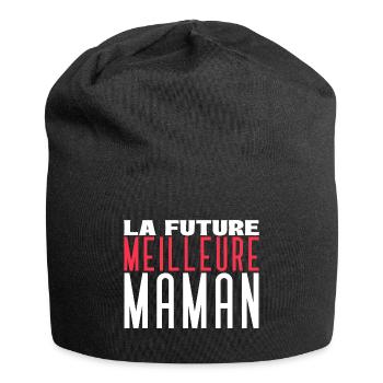 La future meilleure maman - Bonnet en jersey - noir - Devant