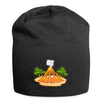 Magma Lava Liquid lettering - Jersey Beanie - black - Front