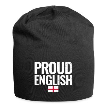 Fier Anglais Angleterre Drapeau Anglais Anglais - Bonnet en jersey - noir - Devant