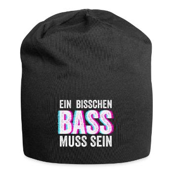 Bass Muss Sein Techno Rave Club Electro Raver - Jersey-Beanie - Schwarz - Vorne