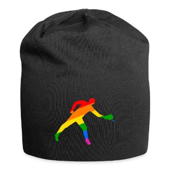 Tennis de table coloré et dynamique - Bonnet en jersey - noir - Devant
