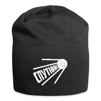 Spoutnik Satellite russe Russie Proverbe Soviet - Bonnet en jersey - noir - Devant