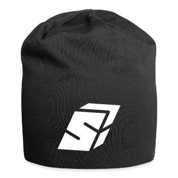 Abstract S letter - Jersey Beanie - black - Front