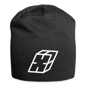 Lettre générale X - Bonnet en jersey - noir - Devant