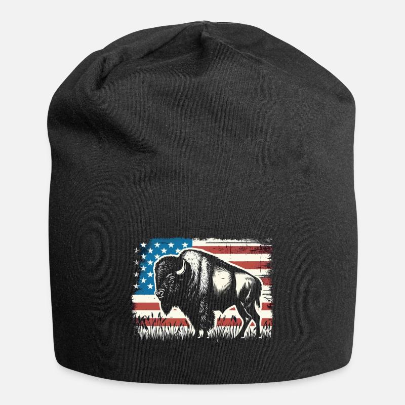 Bison - Bonnet en jersey - noir