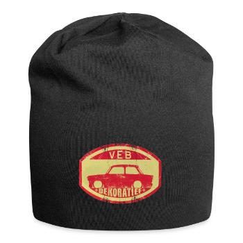  601 - VEB - Decorative - Jersey Beanie - black - Front