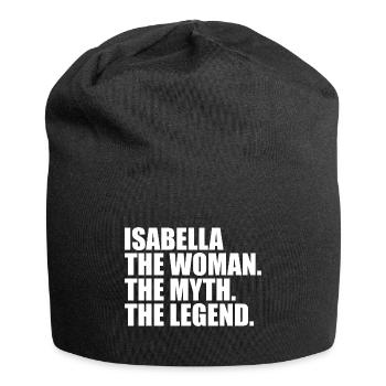 Woman Mythos Legende Name Isabella - Jersey-Beanie - Schwarz - Vorne