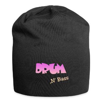 Drum n Bass, Techno, Minimal - Jersey-Beanie - Schwarz - Vorne