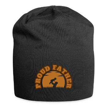 Fier Papa Fille Kid Brown - Bonnet en jersey - noir - Devant