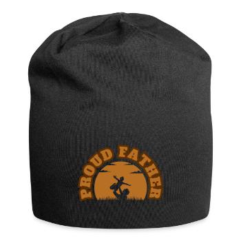 Fier Père Kid Garçon Marron - Bonnet en jersey - noir - Devant