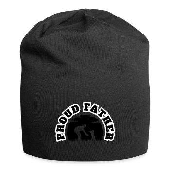 Fier Père Enfant Garçon Noir - Bonnet en jersey - noir - Devant