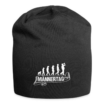 Männertag - Jersey-Beanie - Schwarz - Vorne