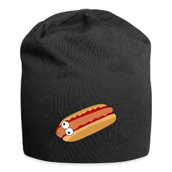 Hot-dog fou - Bonnet en jersey - noir - Devant