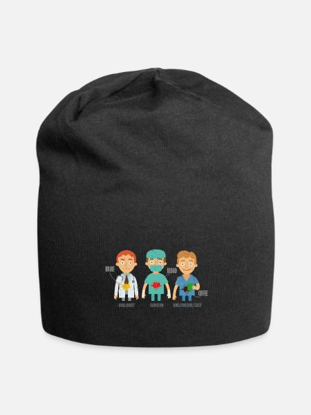 Anästhesist - Jersey-Beanie - Schwarz