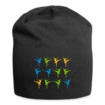 ballet dancing ballerina hobby - Jersey Beanie - black - Front