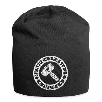 Thor's Hammer Viking Viking - Jersey Beanie - black - Front