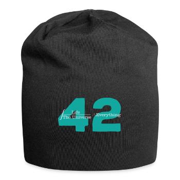 Univers 42 La réponse à la vie Cooles - Bonnet en jersey - noir - Devant