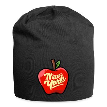 New York Big Apple Symbol Cool Gift - Jersey Beanie - black - Front