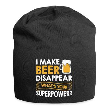 I make beer disappear Superpower alcohol - Jersey Beanie - black - Front