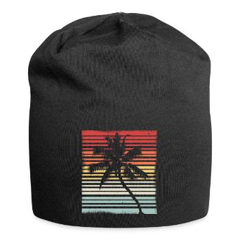 Coconut Retro Vintage Cool Gift - Jersey Beanie - black - Front