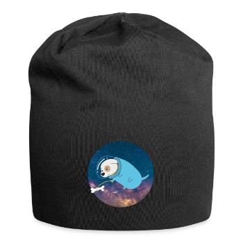Cosmos astronaute de l'espace cosmos chien - Bonnet en jersey - noir - Devant