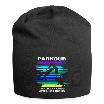 Parkour Backflip - Jersey Beanie - black - Front