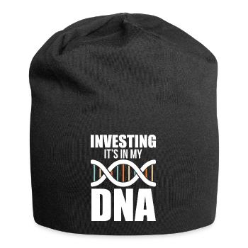 Investieren Kapital Cash ist in meiner DNA - Jersey-Beanie - Schwarz - Vorne
