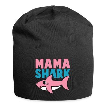 Haifisch - Schirt Shark Mama Geschenkidee - Jersey-Beanie - Schwarz - Vorne