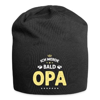 Ich werde bald Opa - Jersey-Beanie - Schwarz - Vorne