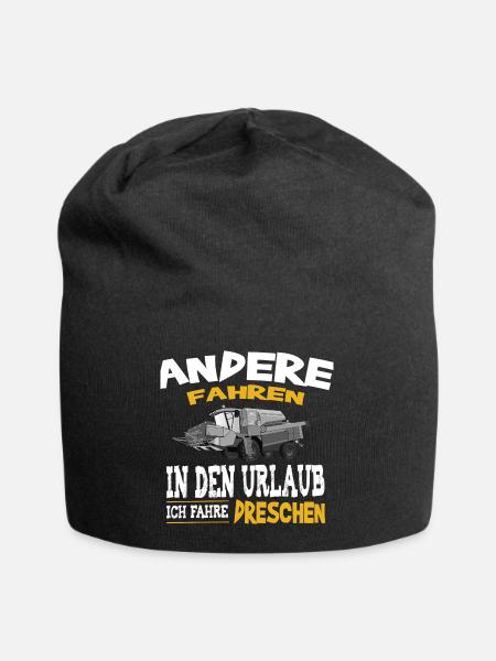 Mähdrescher Bauer - Jersey-Beanie - Schwarz