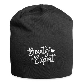 beauty expert heart - Jersey Beanie - black - Front