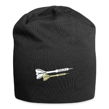 darts dartpfeil - Jersey-Beanie - Schwarz - Vorne
