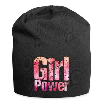 girl power heart - Jersey Beanie - black - Front